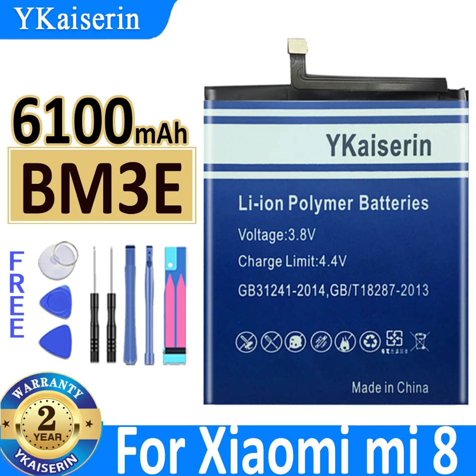 Batterie Originale BM3E Pour Xiaomi Mi 8 – Remplacement Interne, Neuve Sous Blister