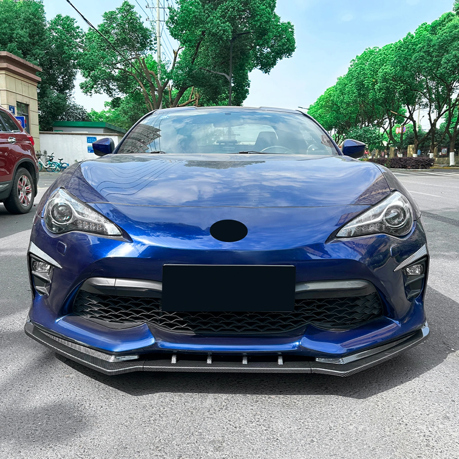 자동차 앞 범퍼 스포일러 립 하부 스플리터 블레이드 가드 For Toyota GT86 2017 2018 2019 2020