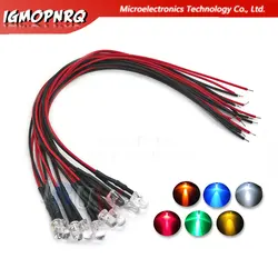 Variety Pack of Pre - Wired LED Light Bulbs - Multi - Color Emitting Diodes (10 Pieces) (3MM White (3V - 6V))