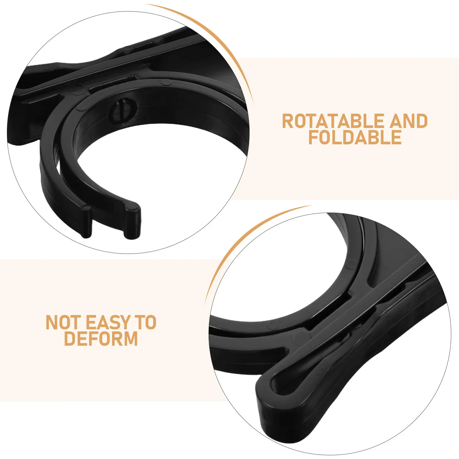 2Pcs 회전식 골프 공 클립 접이식 듀얼 홀더 이동 중 훈련을 위한 강력한 플라스틱 퀵 픽업 골프 액세서리