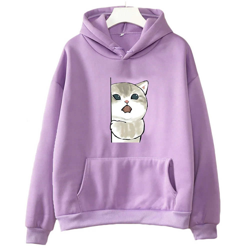 

Funny Cat Sweatwear Creative Pattern Hoody Girls/boys Autumn Fleece Clothes Oversized Pullovers Cute Pet Graphic Sweatshirts