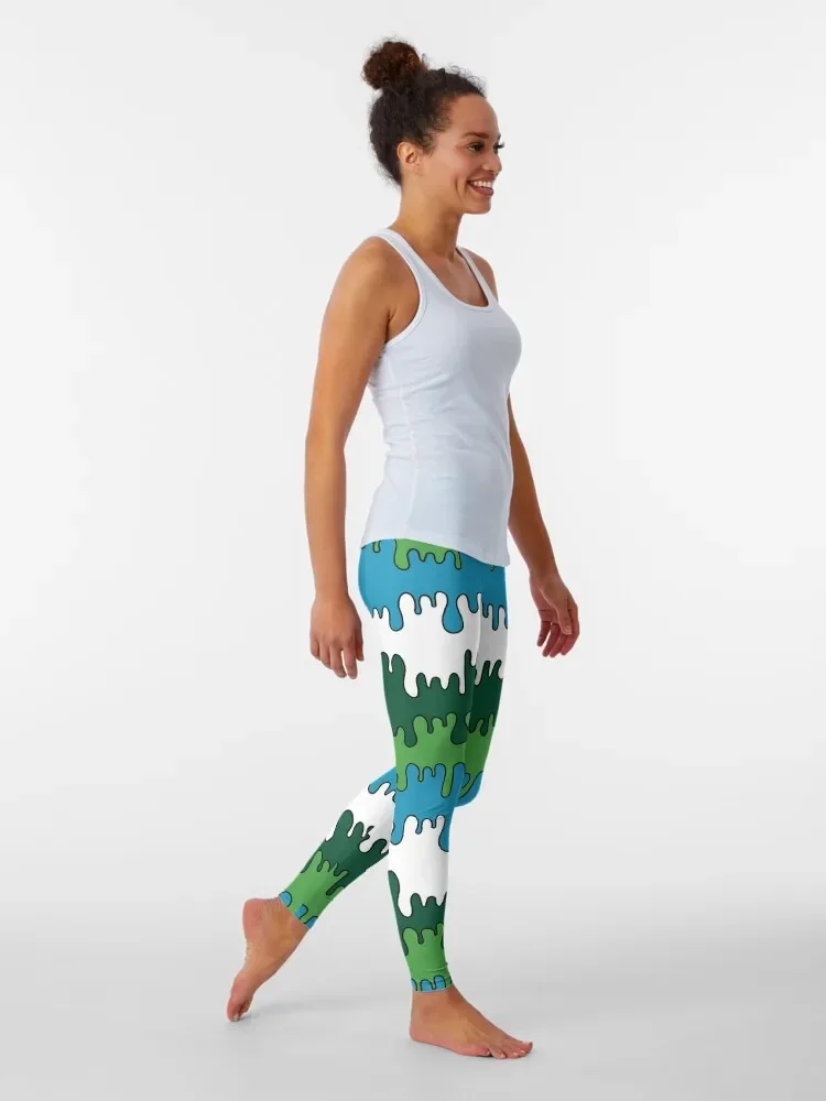 Tulane Drippy Pattern Leggings Women's sports pants Women's high waist push up fitness Fitness clothing Womens Leggings