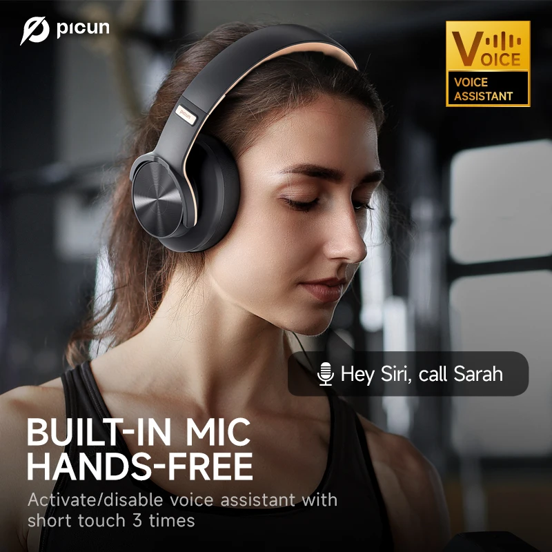 Picun B8 120 Hours Playtime Bluetooth Headphones, Wireless Bluetooth - View #6