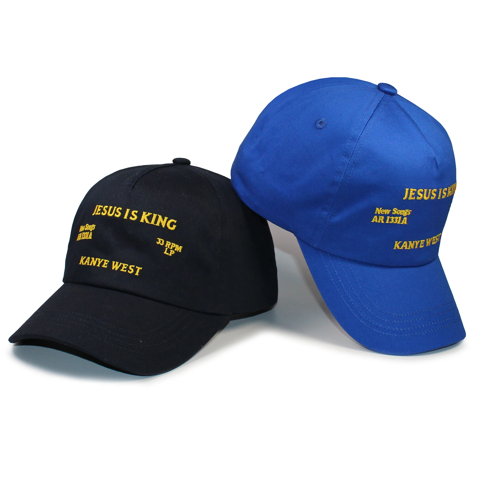JESUS IS KING Cotton Royal Blue and Navy Hip Hop Snapback Fashion Hat Baseball Cap