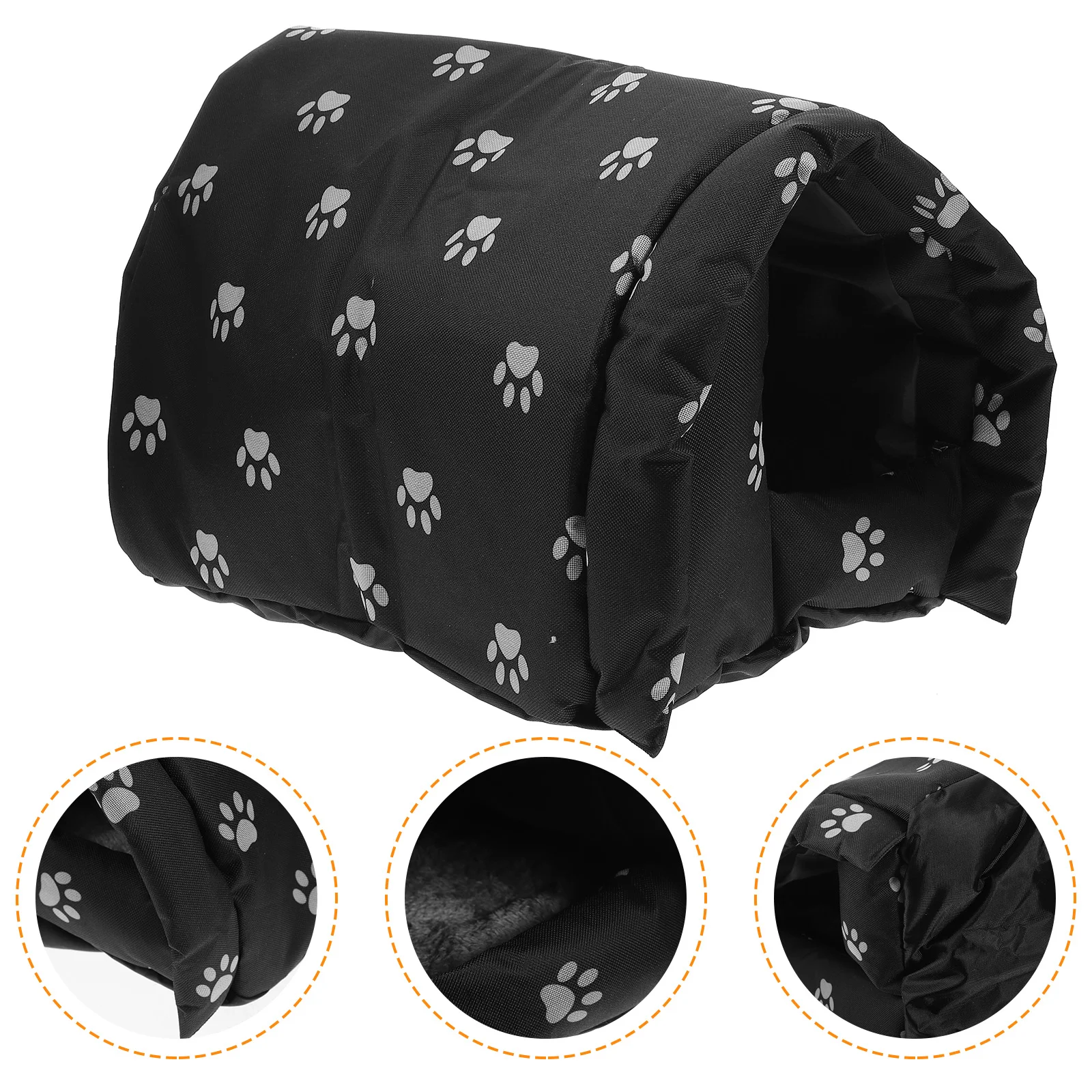 

Cat Hole Rainproof Warm Dog Kennel Outdoor Self Warming Bed for outside Fabric House