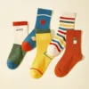 5 Pairs/Lot Cartoon Baby Socks Cute  Animal Cotton Newborn Children's Socks Girl Kids Boy Soft Knit Toddler Socks 1