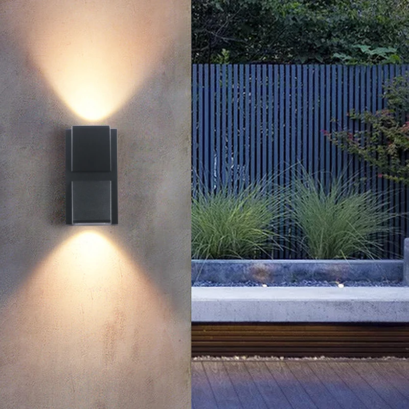 Led Wall Lamp Outdoor Indoor Waterproof Surface Mounted LED Up and Down Wall Light Porch Garden 3W 6W AC85-260V