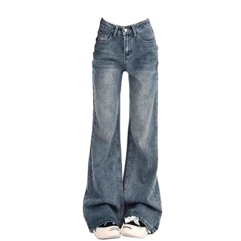 Ladies Jeans Flare Trousers Leisure Slimming Vintage Inspired Autumn High Waist Bell Women's Pants Flared Jeans Jeans Y2k_voghion.com
