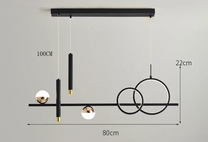 Description Picture 4 of itemModern Home Decor Dining Room Pendant Lights Indoor Lighting Ceiling Lamp Hanging Light Chandelier Lamps for Living Room Lamp