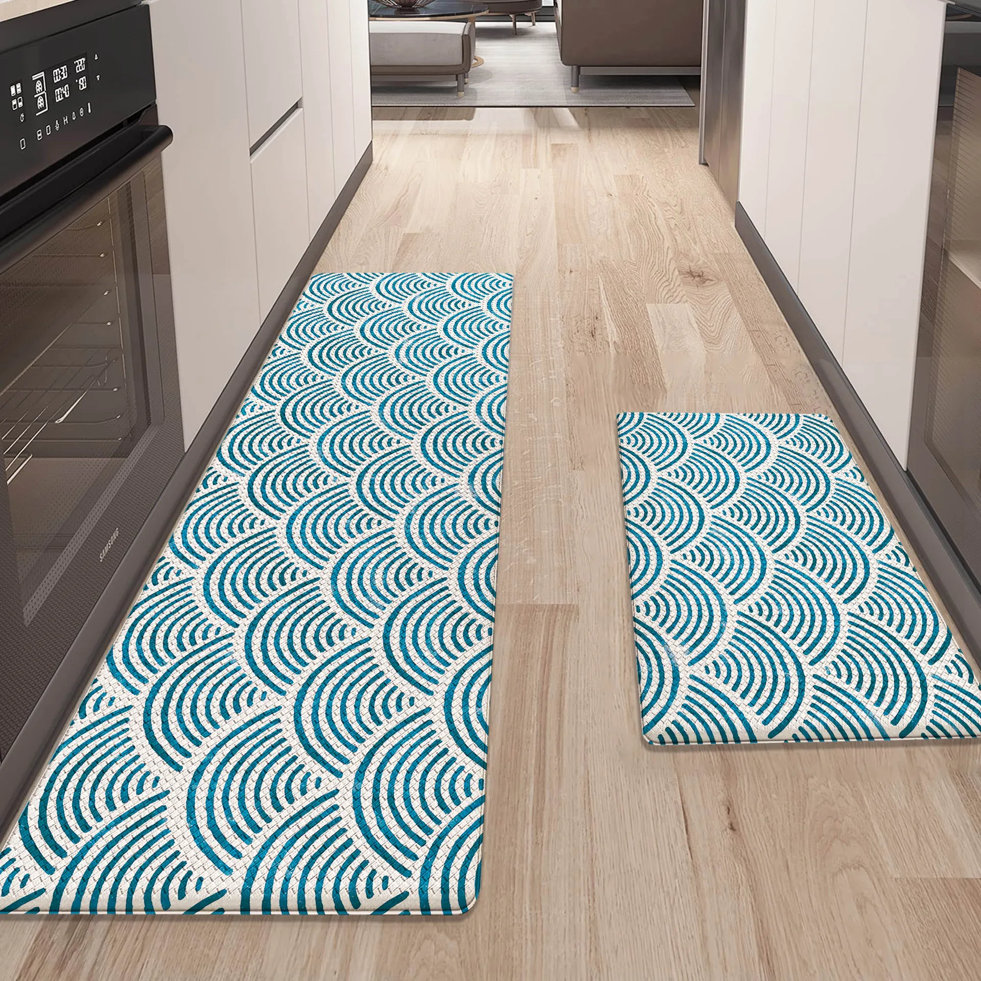 

Kitchen Strip Floor Mat Waterproof and Oil Resistant Mat Can Be Wiped Washed Dirty Resistant Foot Mat Household Anti-skid Carpet