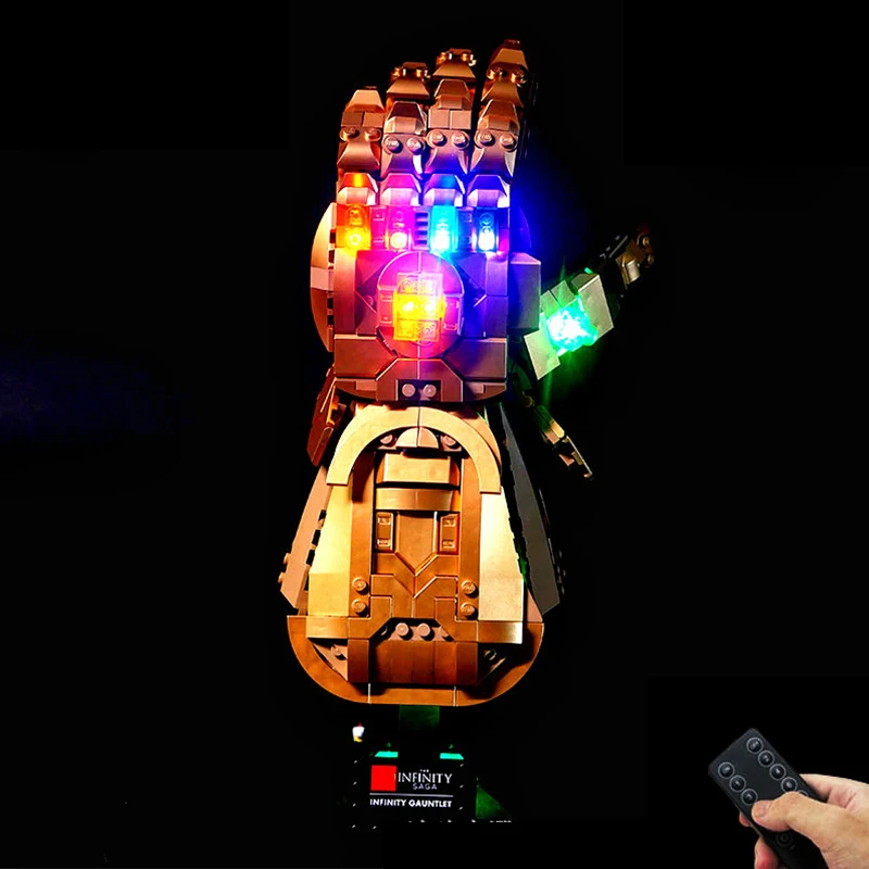 Kit Luci A Led Rc Per Lego 76191 Infinity Gauntlet Blocco Da Collezione Blocchi Giocattolo In Mattoni (Solo Luce A Led, Senza Blocchi)