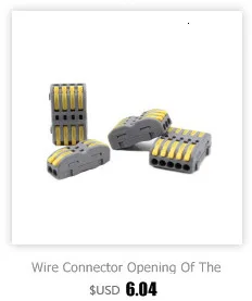 Wire Connector 222-412 2 Pin Splicing Terminal Blocks Led Strip Lighting Electric Quick Connectors Mini Conductor Rail Conector
