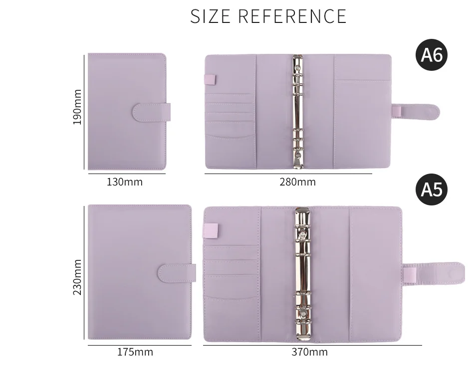 A6 Makronen, 20 Farben, PU-Leder, DIY-Binder, Fotokarten, Sammelbuch, Tagebuch, Agenda, Planer, DIY-Einband, Album, Schreibwaren – Detail 5