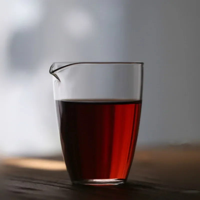 Glass Tea Pitcher Chinese Tea Set Accessory Chahai Borosilicate Glass Serving Teacup Mini Coffee Pot Wine Whisky Jug Milk Cup