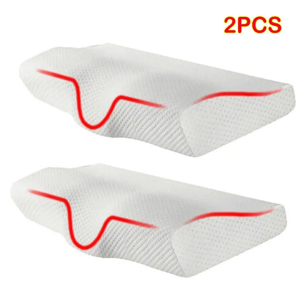 Memory Foam Pillow Contour Neck Back Support Orthopaedic Firm Sleeping Pillows 2