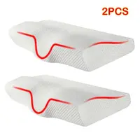 Memory Foam Pillow Contour Neck Back Support Orthopaedic Firm Sleeping Pillows 2