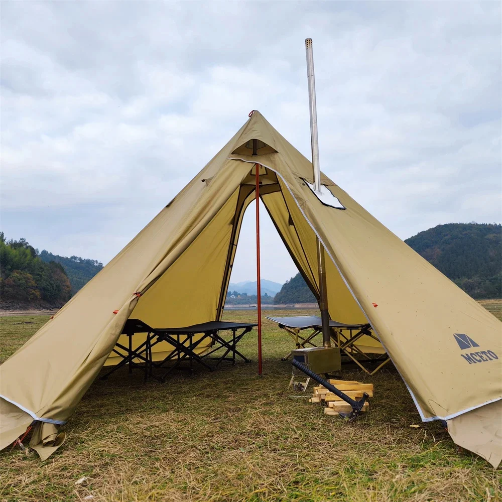 Camping Tent, 400PRO Pyramid Teepee for 3-4 Person