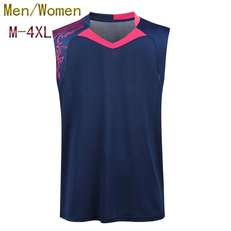 Badminton sleeveless Jersey Women/Men,badminton shirt,Table Tennis shirt,sleeveless Tennis sport shirt,