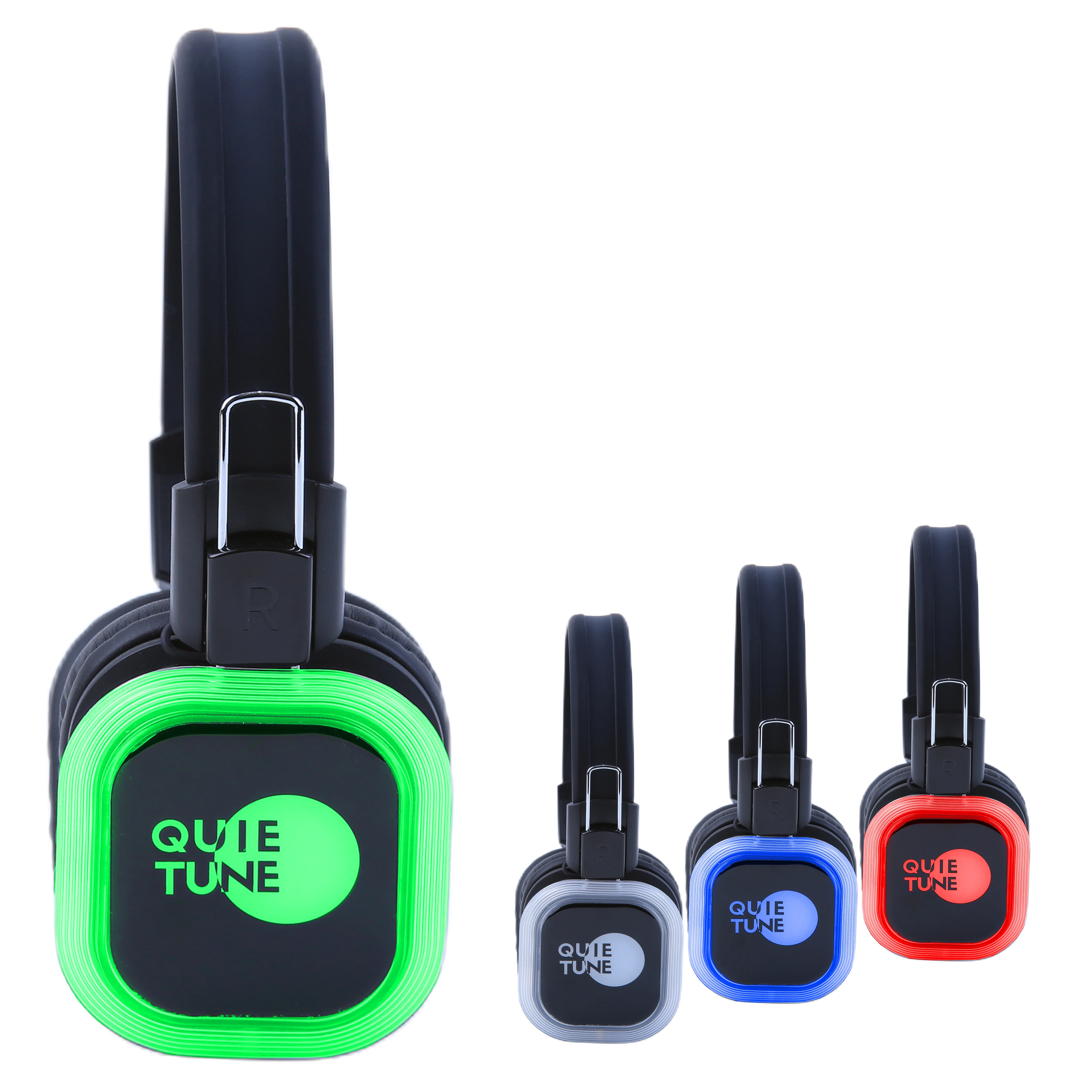 Rechargeable Silent Disco LED Wireless Headphones(11pcs F39 +2 Tools) 1