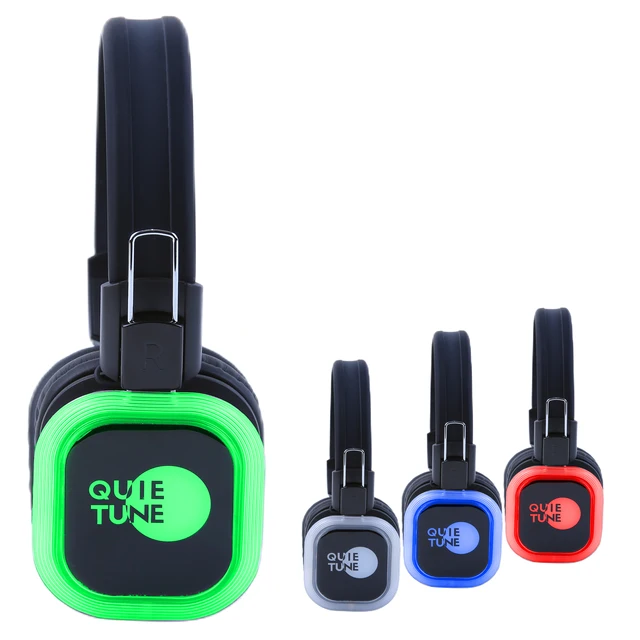 Rechargeable Silent Disco LED Wireless Headphones(11pcs F39 +2 Tools) 1