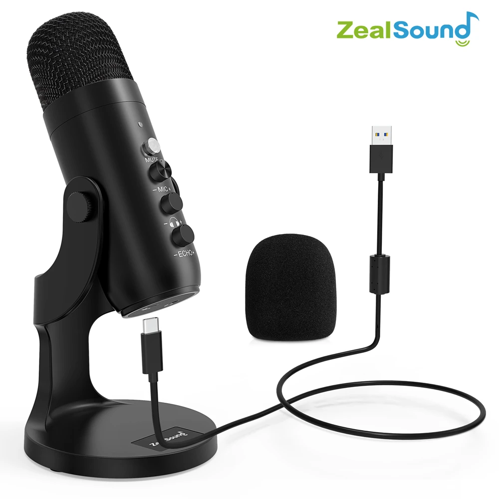 Zealsound Professional USB Condenser Microphone Studio Recording Mic