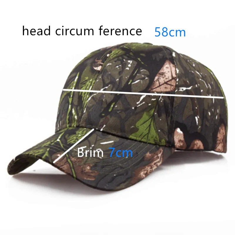 Tactical Camouflage Outdoor Sport Hunting Cap Baseball Cap Men Snapback Jungle Stripe Hat Wild Breathable Military Army Camo Cap 1