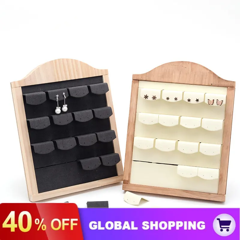 Solid Wood Earrings Display Rack Earrings Earrings Earrings Storage Rack Jewelry Window Display Rack Jewelry Display Rack 1pcs wood necklace pendant display stand necklace easel showcase jewelry display rack holder organizer window display props