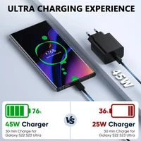 SAMSUNG 45W Original Charger Quick Fast Cargador Type C Charging Aadpter For Galaxy S26 Ultra S25 S24 A57 A56 A17 M55 Tab S10+ 5