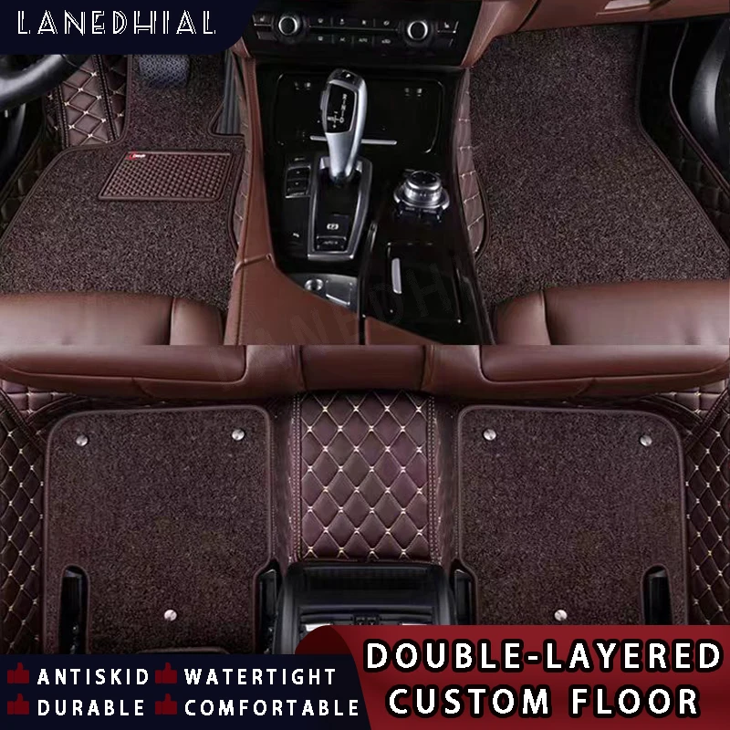 5DCustomDoublelayerSilkRingCarFloorMatsForLincolnAllModels