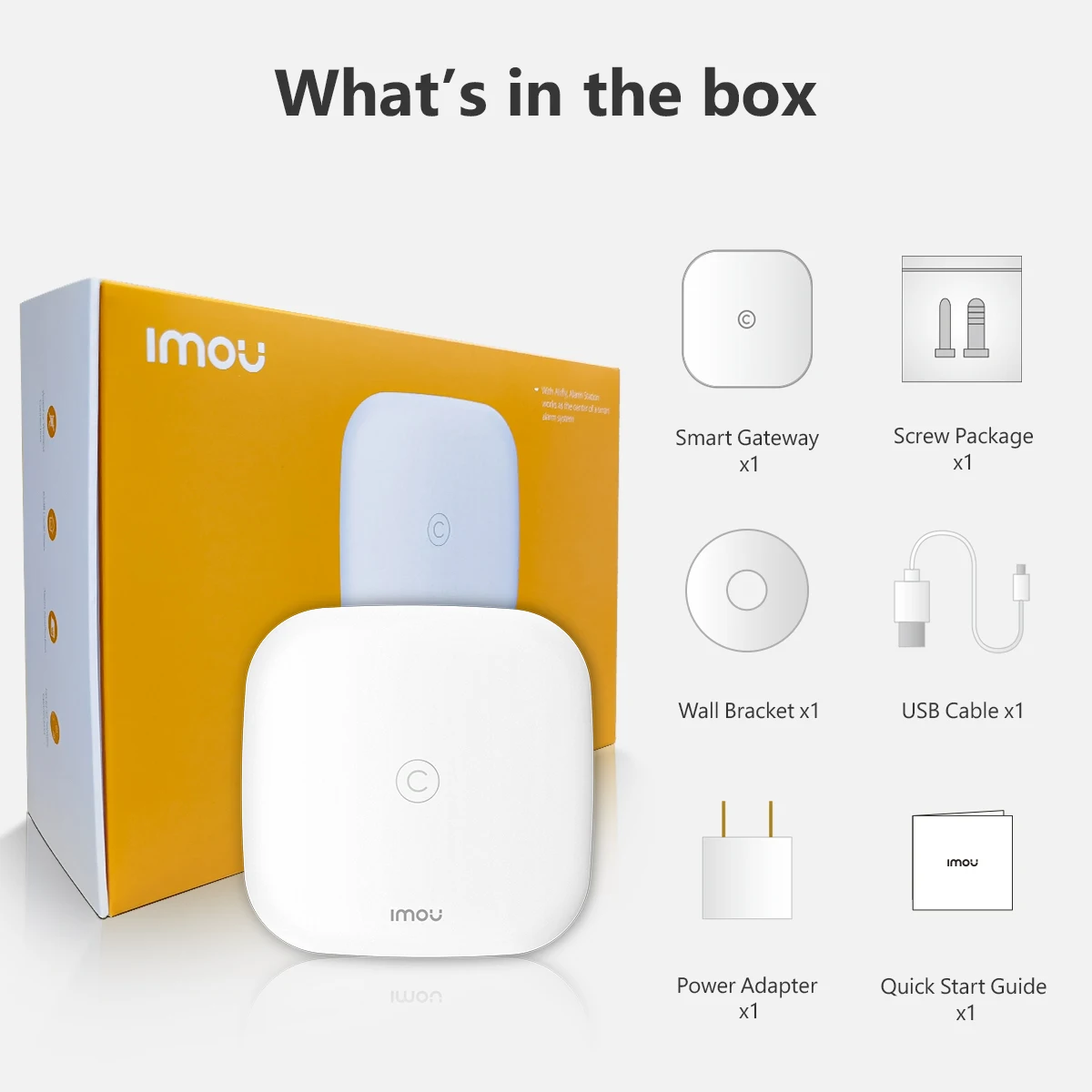 IMOU Smart Gateway Hub with Wi-Fi, Wired & Wireless Control, and Built-in Siren