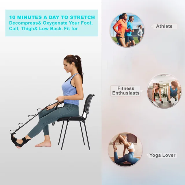 Split Main Control Leg Stretcher Legs Ankle Ligament Stretch Exercise Fitness Yoga Stretching Belt 5