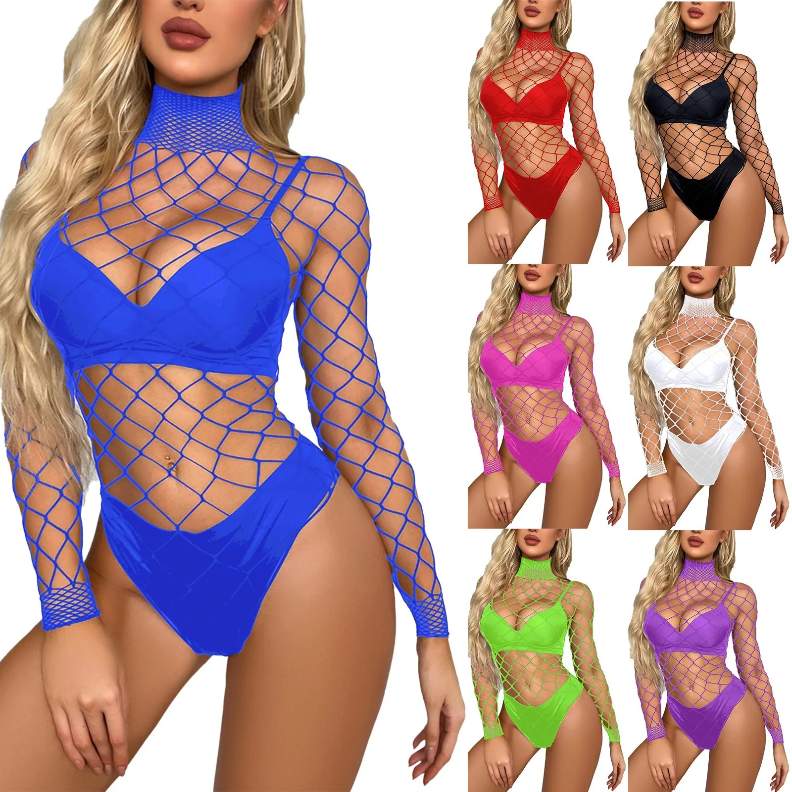 Women'S Erotic Underwear Net Suit Fishing Net Holes Hollowed Out Sexy Underwear 34ddd Bras for Women