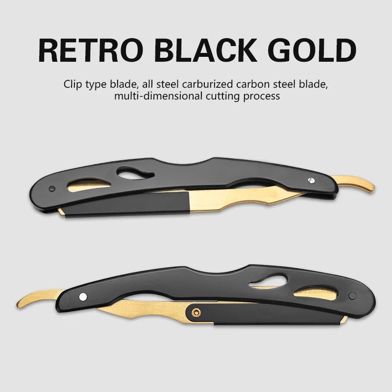 Classic Manual Shaving Straight Razor for Men Stainless Steel Barber Folding Knife Hairdresser Tool 3