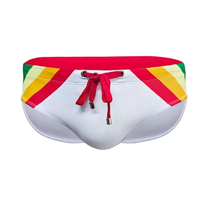 Men Swimwear Sexy Swimming Trunks Briefs Low Waist Swim Brief Man Swimsuit Beachwear Bikini Quick Dry Breathable Surfing Shorts