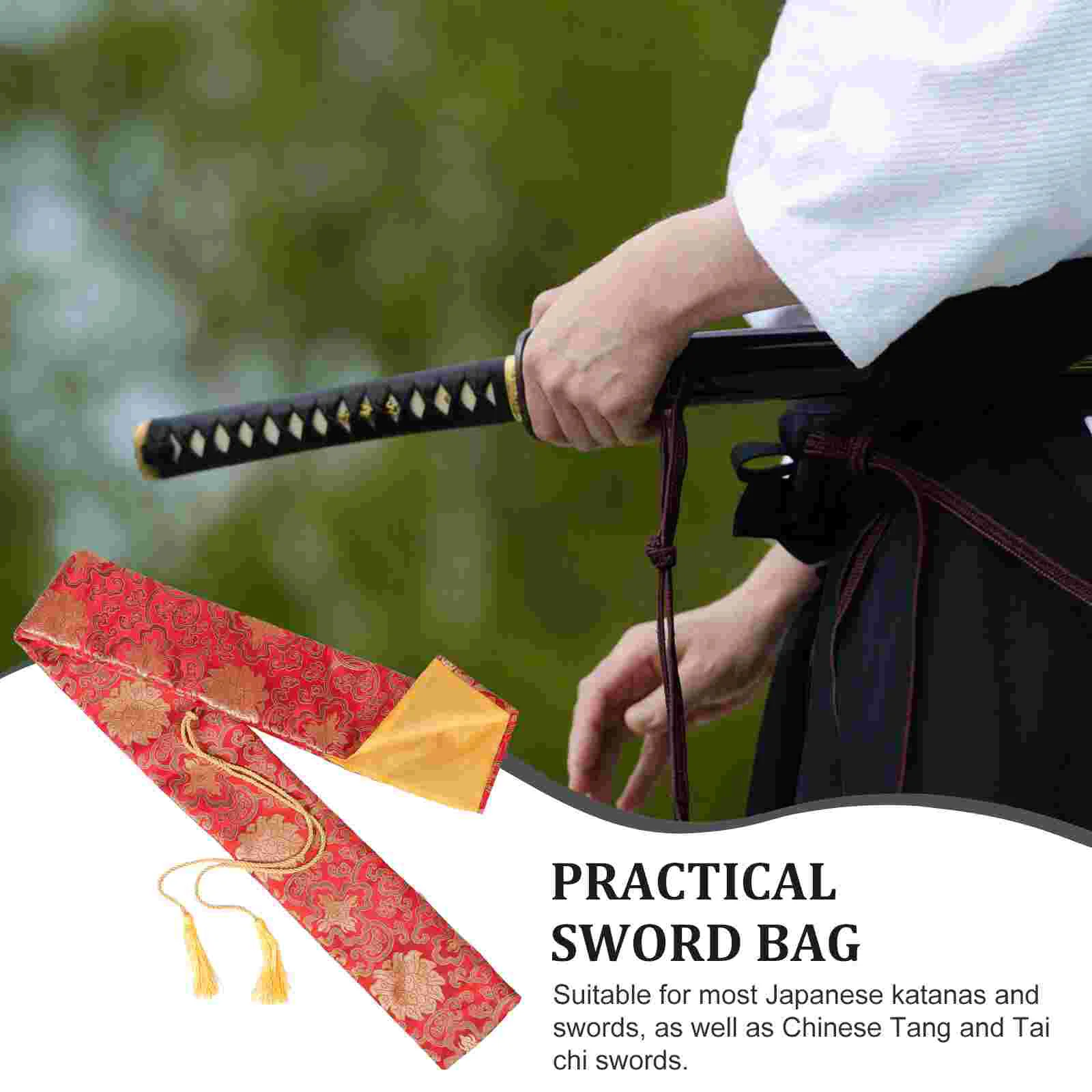 Travel Storage Case Bag Silk Swords Japanese Carrying Katana Case