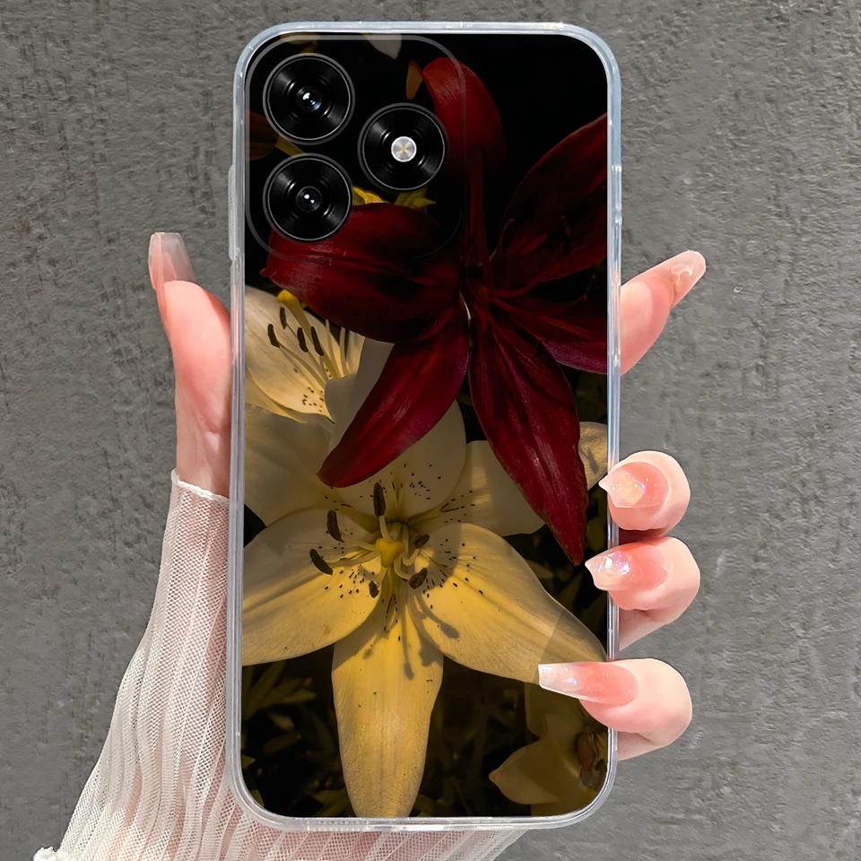 Cartoon Frog & Pig Transparent Protective Phone Case