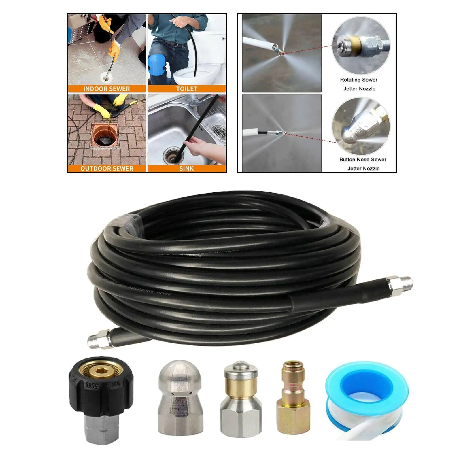 �ϼ��� ��Ʈ ȣ��, NP ������ �� �� ���, 49FT, 800 PSI, 1/4 ��ġ