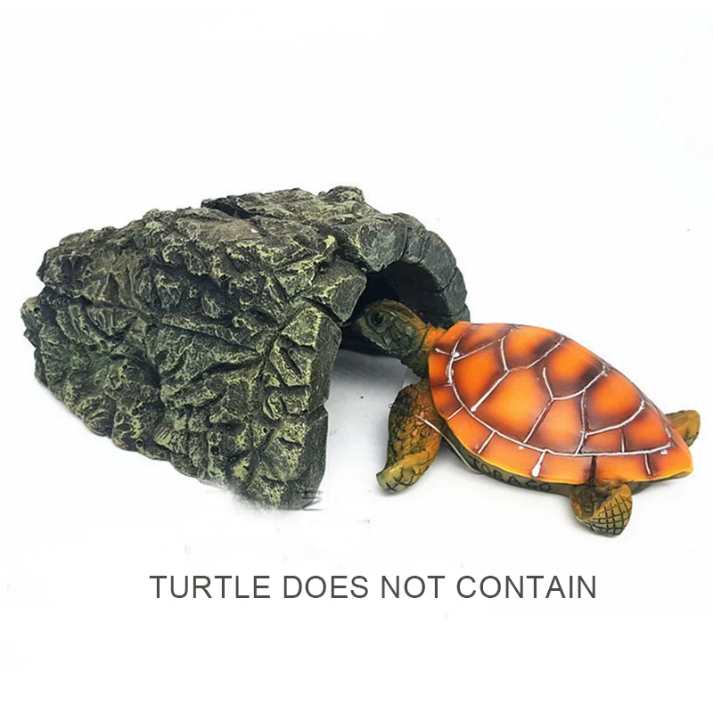 Aquarium Hiding Cave Rock Terrarium Accessories Stone Fish Tank Decoration
