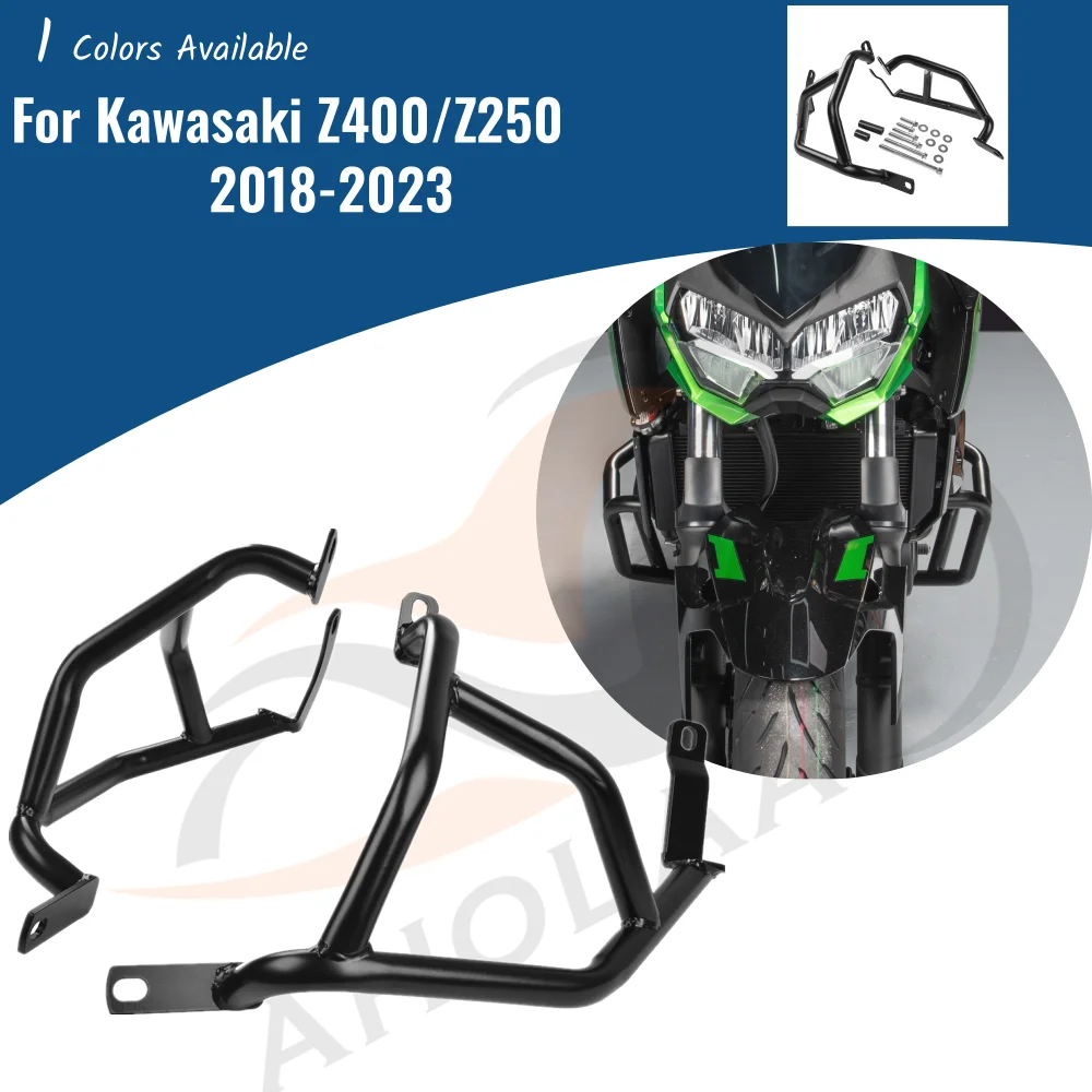 For Kawasaki Z250 Z400 20182024 Motorcycle Bumper Engine Guard Crash