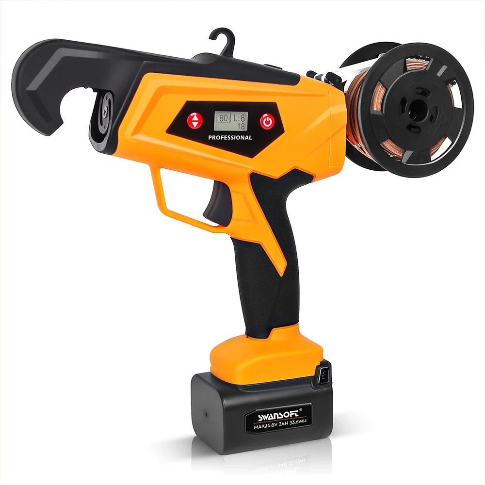 Swansoft B12 cordless electric vineyard tying machine, 25mm tying diameter electric plant tying binder 6