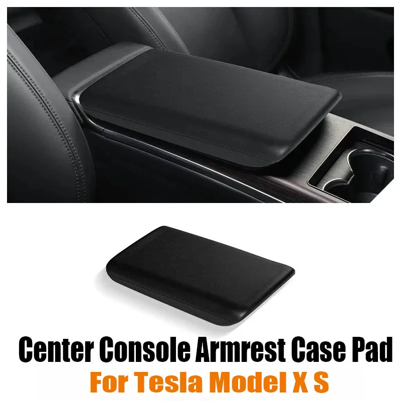 Mittelkonsolen-Armlehnen-Schutzabdeckung für Tesla Model X S Armlehnenbox Kratzfester TPE-Schutz Auto-Zubehör