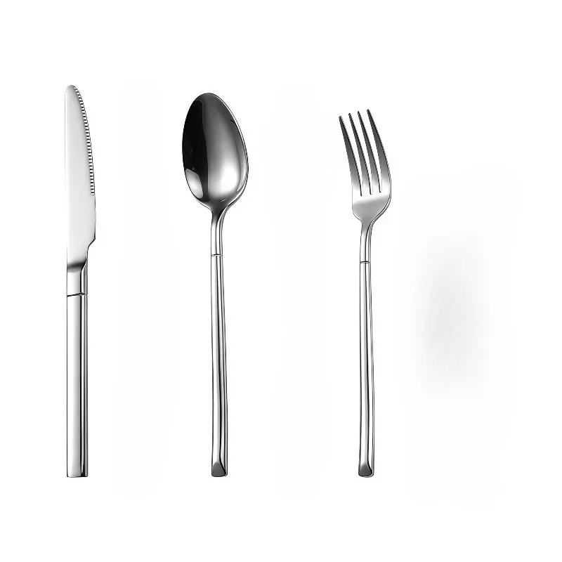 2-Piece Extendable Fork &Spoon Set - Stainless Steel Telescopic Utensils (25.3 Inch) for Camping, BBQ, Fruit & Dessert,Portable