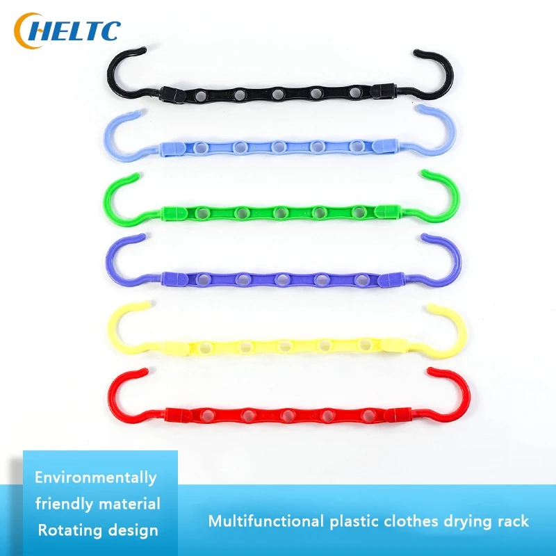 5Hole Space Saving Storage Hangers Multifunction Plastic Clothes Racks Rotary Organizer Hangers Magic Closet Wardrobe Organizer 5