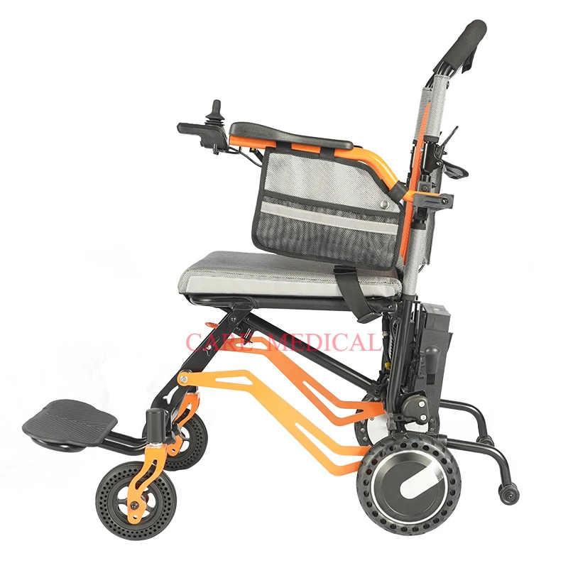 Hot Aluminum alloy Ultra-light Foldable Electric Power Wheelchair, Net Weight 17.5 KG