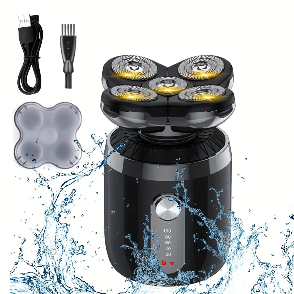 

1 шт., Беспроводная Бритва для удаления волос, 5 головок