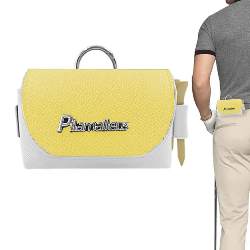 

Golf Ball Pouch Color-Blocked Golf Ball Tees Holder Magnetic Golf Tees Bag Golf Ball Tees Holder Tees Bag Pouch Golf For 5 Teess