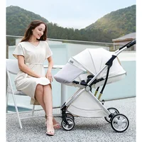 Poussette de bébé luxueuse et légère, siège en forme d'œuf pour nouveau-né, inclinable à une main, taille compacte 6