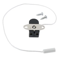 Enhanced Product Title: Mini Pull Cord Switch for Ceiling Lamp Replacement (Black)