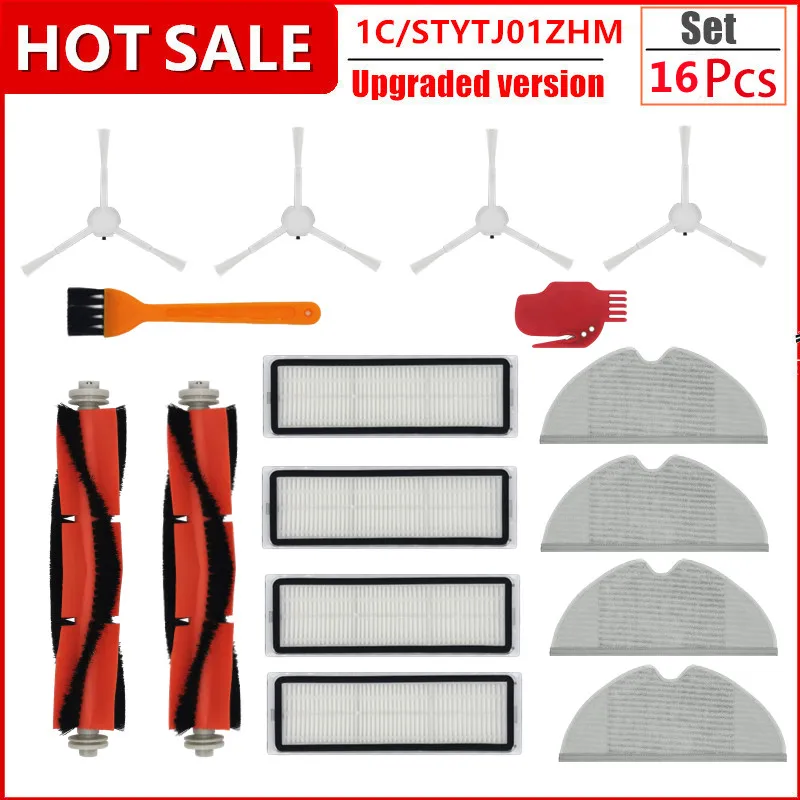 

Hepa Filter Main Side Brush Mop Cloth for Xiaomi Mijia 1C / STYTJ01ZHM T1 Dreame F9 Robotic Vacuum Cleaner Accessories
