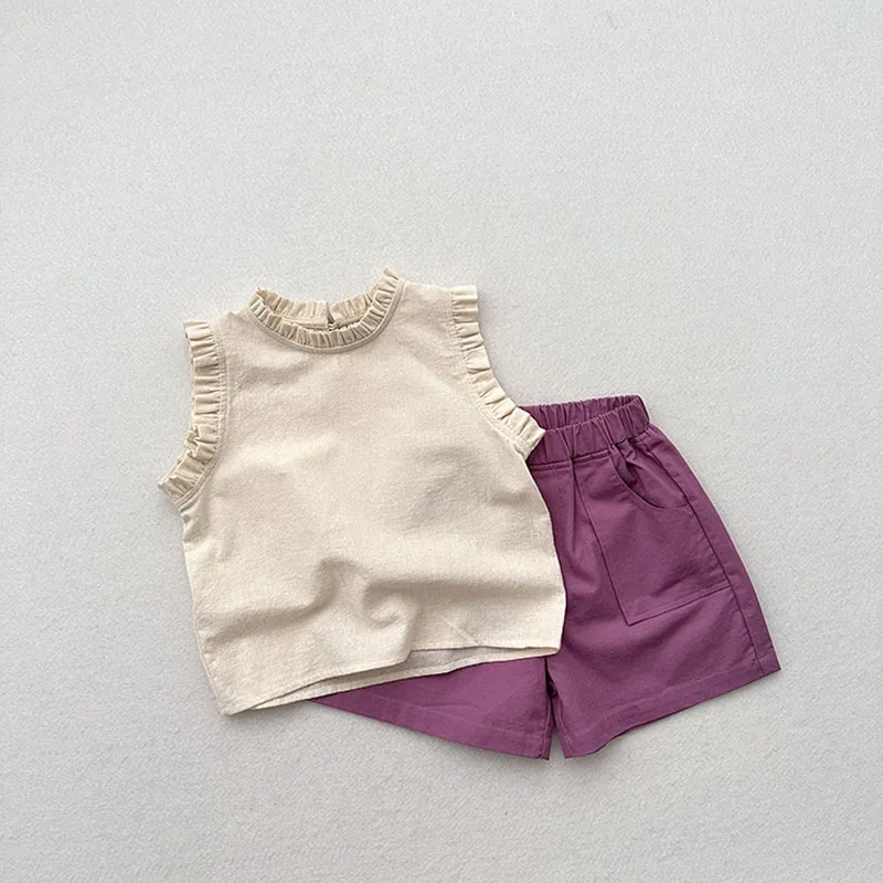 Girls Floral Sleeveless Vest Tops for Summer